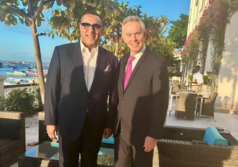 Former Tourism CS Najib Balala and former UK Prime Minister Tony Blair